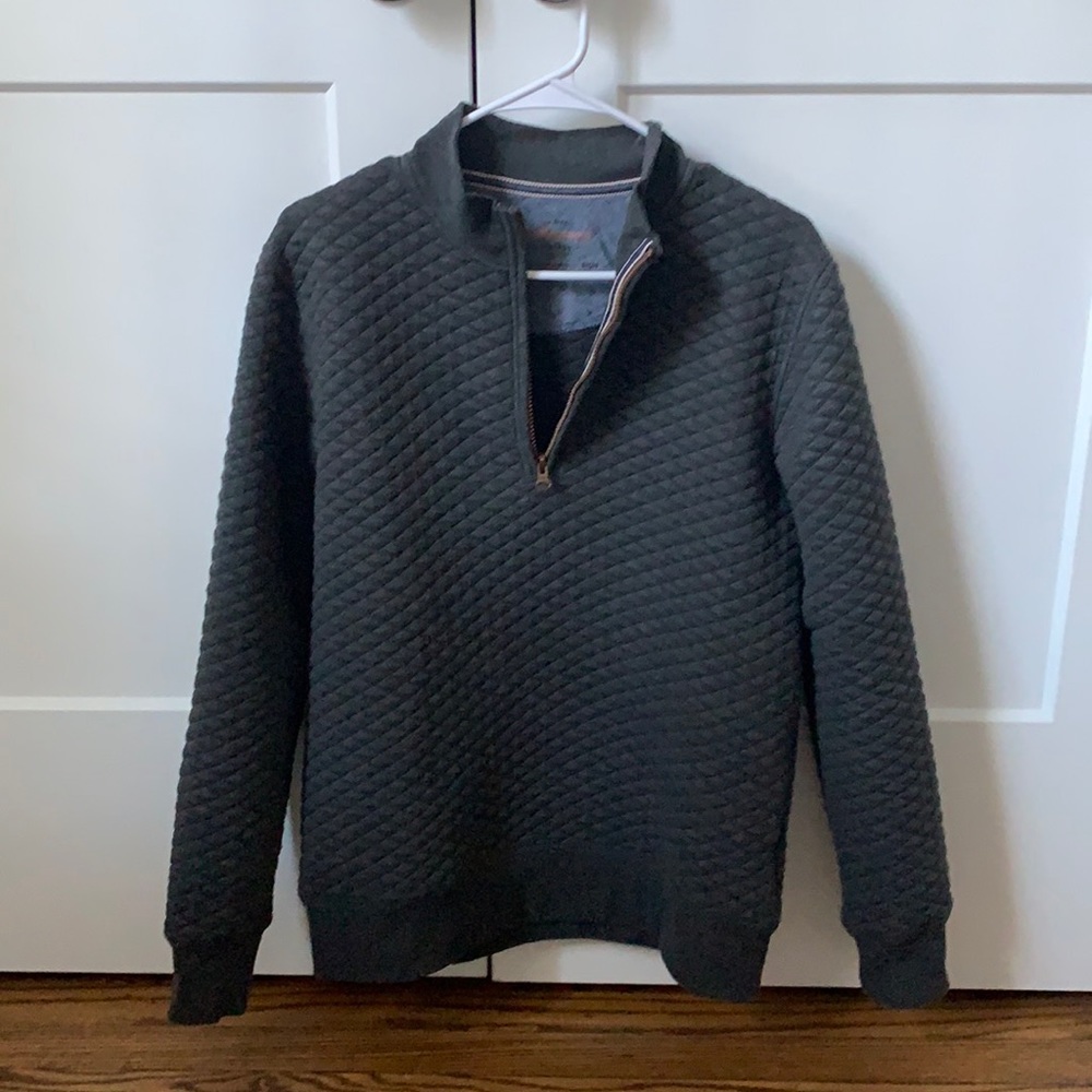 Mens quilted quarter zip